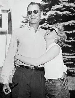 Marilyn Monroe Hugging Arthur Miller