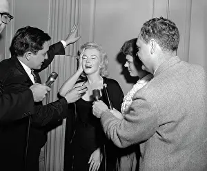 Marilyn Monroe with Interviewers