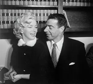 Marilyn Monroe and Joe DiMaggio Smiling