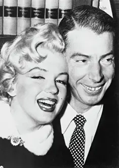 Newlyweds Prints: Marilyn Monroe and Joe DiMaggio Smiling