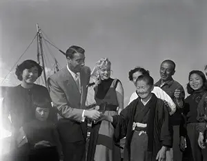 Marilyn Monroe and Joe DiMaggio in Tokyo