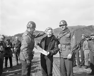 Military Camp Prints: Marilyn Monroe and Her MP