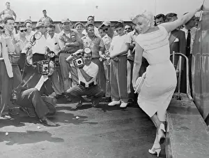 Marilyn Monroe Posing with One Arm Extended