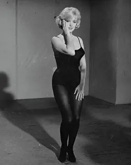 Hands On Face Prints: Marilyn Monroe Rehearsing in Leotard