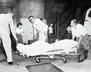 Marilyn Monroe Being Rushed to the Hospital