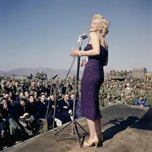 Marilyn Monroe Singing to Troops in Korea