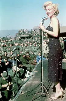 Marilyn Monroe Singing for Troops in Korea
