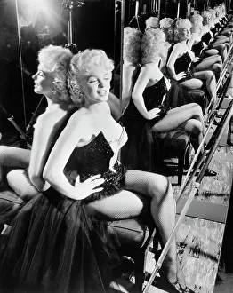 Marilyn Monroe Sitting in Her Circus Costume