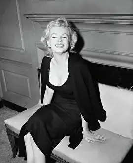 Marilyn Monroe Sitting Wearing Sweater