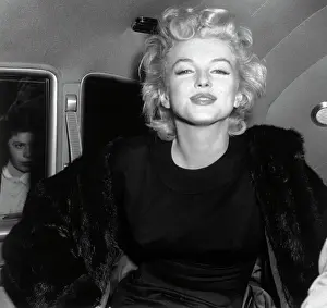 Marilyn Monroe Smiling in Car