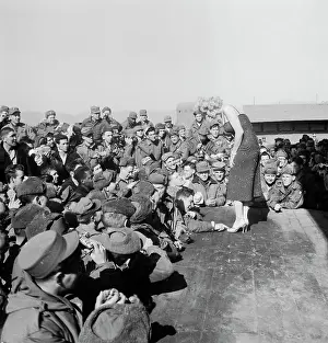 Chuncheon Prints: Marilyn Monroe Speaking with Troops