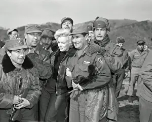 Marilyn Monroe Visiting Servicemen in Korea