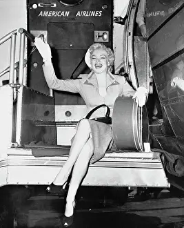 Gangway Prints: Marilyn Monroe Waving at Airport