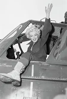 Marilyn Monroe Wearing GI Clothing