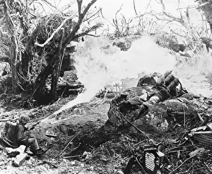 Iwo Jima Prints: Marine Advancement On Iwo Jima