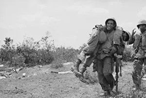 Con Thien Prints: Marine Carrying a Wounded Comrade
