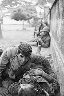 Marine Helping Wounded Friend, 1968