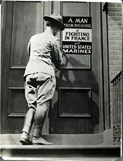Placard Prints: Marine Placing A Information Placeard