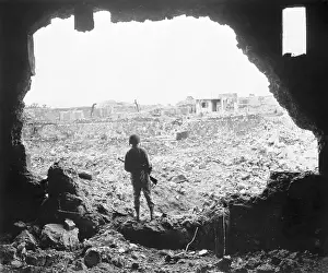 Naha Prints: Marine Views The Bombardment Of Naha