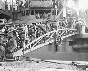 Marines Boarding U.S.S.Connecticut