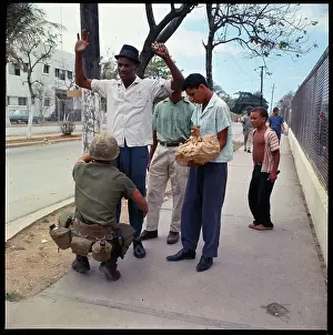 US Marines Frisking Dominican Citizen