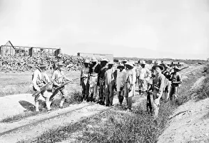 Guarding Prints: Marines Guard Haitian Prisoners