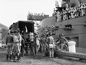 Haiti Prints: Marines Load Supplies Onto Boat