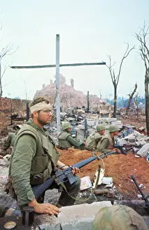 US Marines by Outer Wall of Citadel