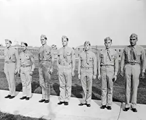 North Carolina Prints: Marines Receiving Purple Hearts