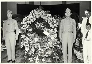Managua Prints: Us Marines Stand By A.Somoza'S Casket