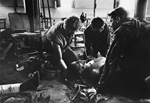 Refuge Prints: Marines Tend To Wounded Fellow Soldier