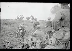 Marines Watching Napalm Strikes