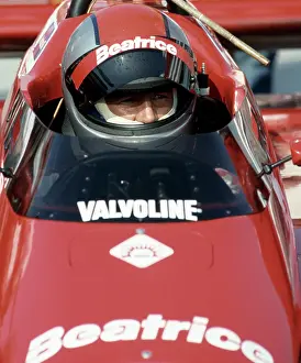 Prints of LONG BEACH, CALIFORNIA - APRIL 13 : Racer Mario Andretti (1) driving a Newman/Haas Beatrice Lola T-900 C at the Toyota Long Beach Grand Prix race, April 13, 1985 in Long Beach, California Legends of the Track: Mario Andretti at Toyota Long Beach Grand Prix Race 1985
