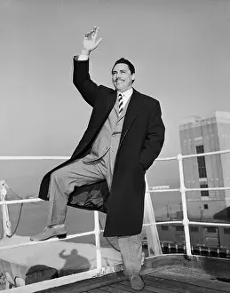 Mario Del Monaco Waving From Ship