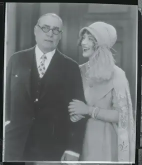 Marion Davies Posing with Father