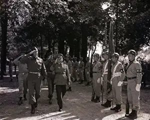 Allied Prints: Mark Clark and E.G. Dutra Inspect Troops