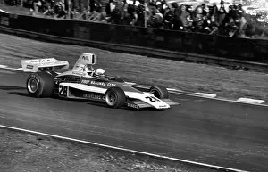 Prints of Mark Donahue (1935-1975) Formula One race driver during Grand Prix at Silverstone, April 2, 1975. (Photo by Ben Martin/Getty Images) Legends of the Track: Mark Donahue, Grand Prix