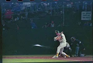 Mark McGwire Breaking Bat During Hit