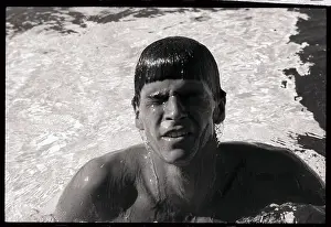 Santa Clara Prints: Mark Spitz Emerging from Water
