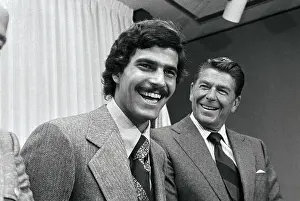 Mark Spitz with Ronald Reagan