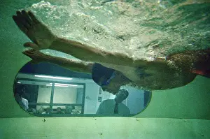 Colorado Springs Prints: Mark Spitz Swimming in Flume Apparatus