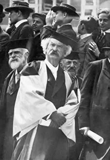 Graduation Prints: Mark Twain Receiving Honorary Degree from Oxford