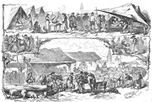 Original Date Prints: Market day in a village in the Puszta, c
