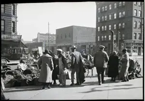 Harlem Prints: Market In Harlem Street
