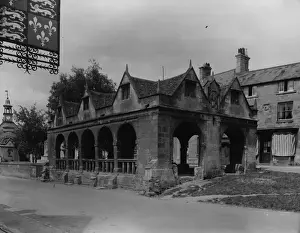 Prints of circa 1930: The market place at Chipping Camden in Gloucestershire. (Photo by Fox Photos/Getty Images) Timeless Treasures: Iconic Black and White Prints from the Fox Photo Library: Market Place