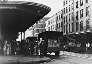 Arc0017636 Prints: Market & Warehouses In Lower Manhattan