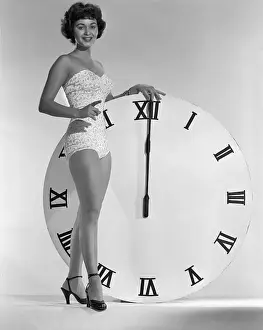 Marla English and Clock