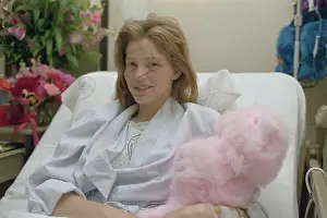 Crime Prints: Marla Hanson Smiling with Stitches on Face