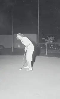 Marlene Bauer Hagge in Golfing Stance