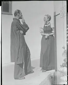 Marlene Dietrich and Brian Aherne Chatting